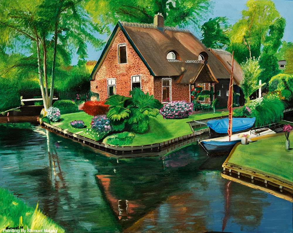 Canal în Olanda puzzle