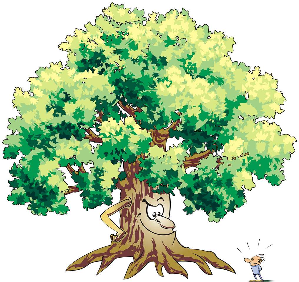 Śmieszne drzewo puzzle online