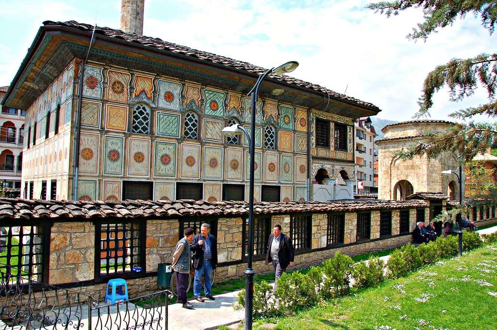 Kolorowy meczet w Tetovo Nordmasedonia puzzle online
