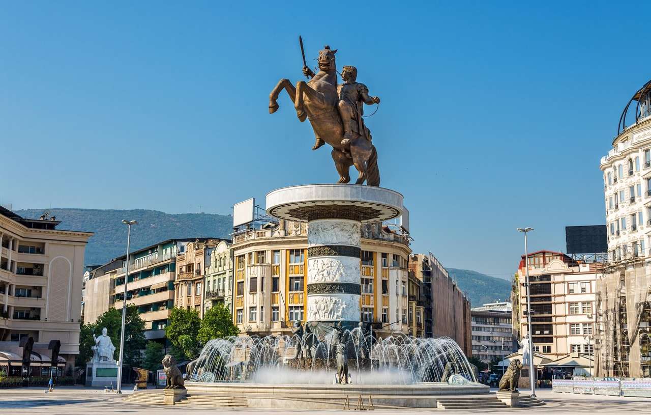 Skopje stolica Nordmasedonia puzzle online