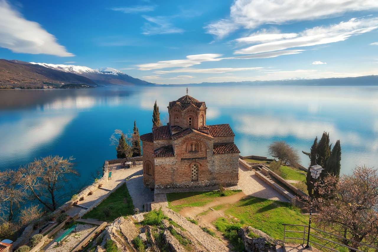 Ohrid templom az ohridsee-en Nordmasedonia-ban kirakós