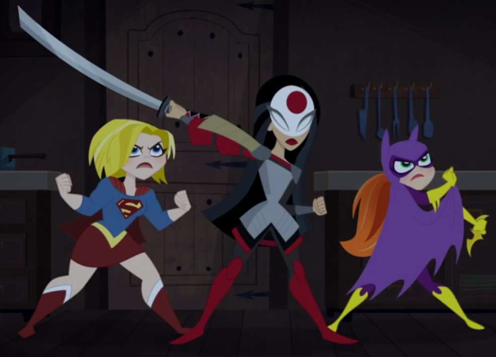 3 dziewczyny superbohatera. puzzle online