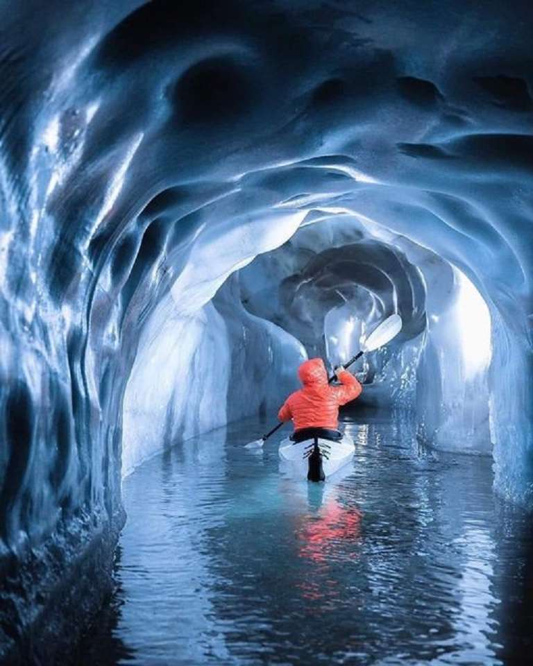 Jaskinia lodowa w Austrii.. puzzle online