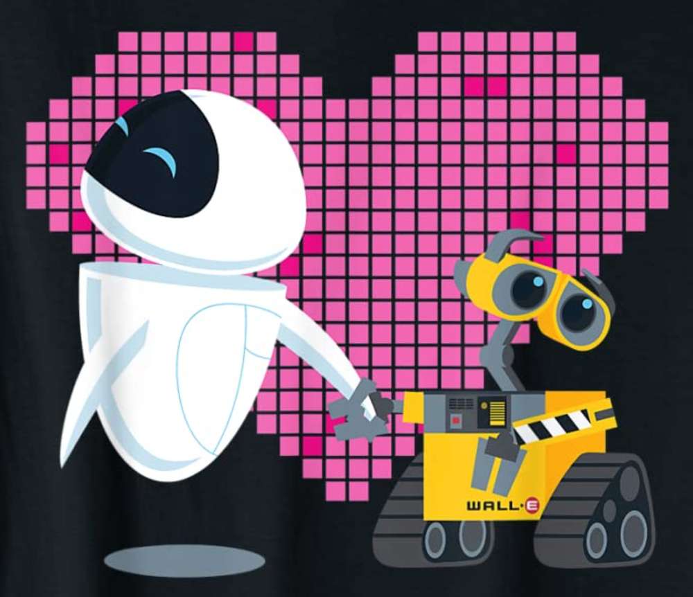 Happy Heart Wall-E i Eve puzzle online