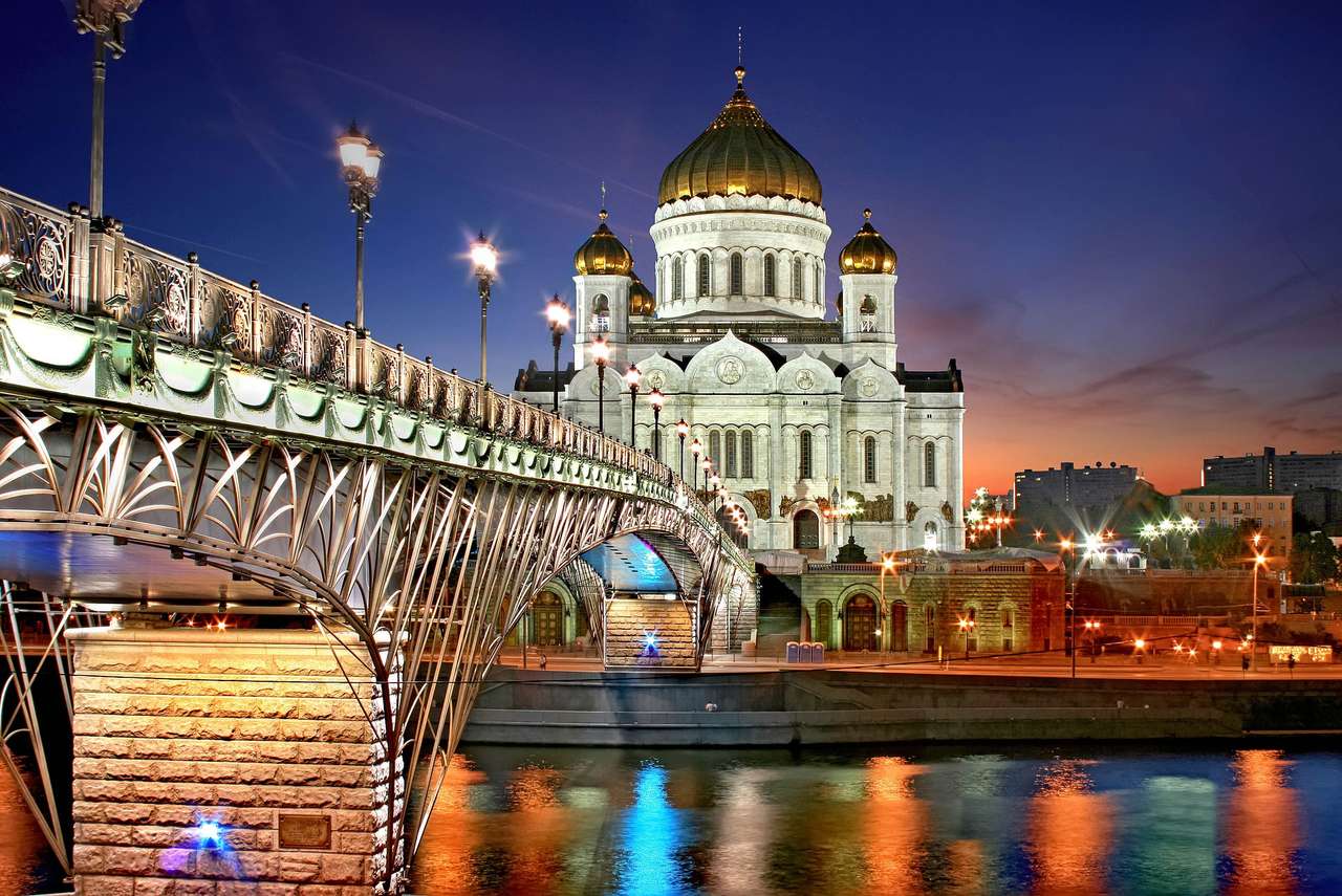 Moskwa nocą puzzle online