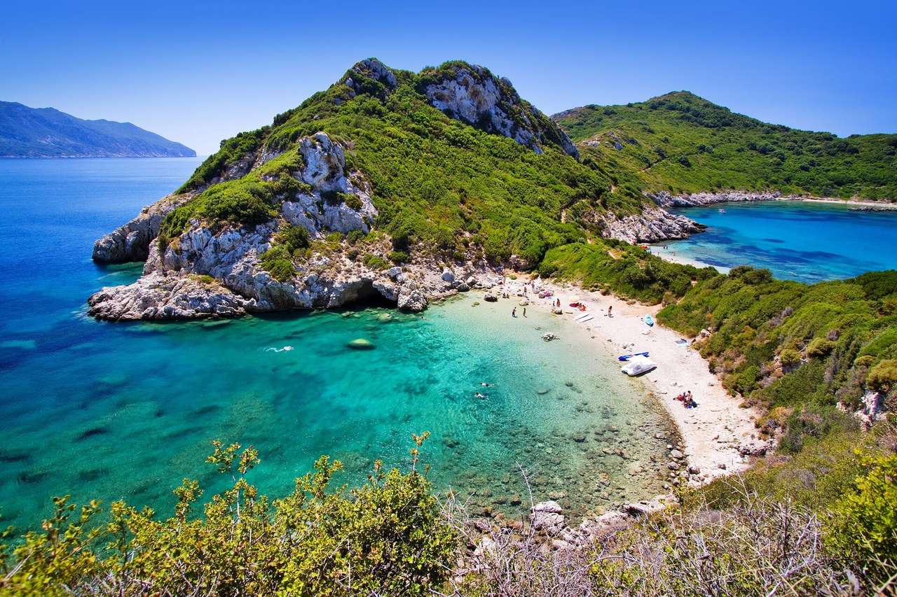 Porto Timoni na wyspie Korfu puzzle online