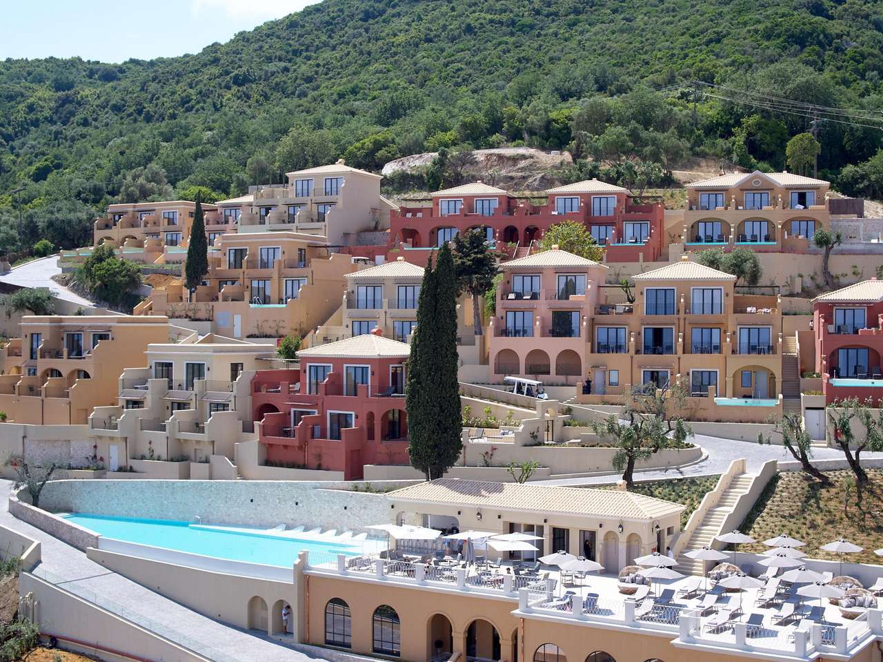 Obszar hotelu na wyspie Korfu puzzle online