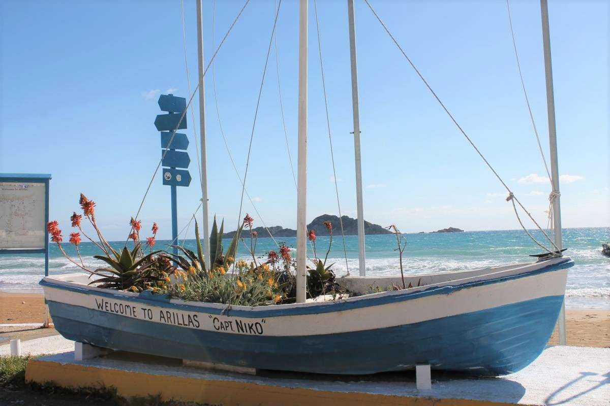 Arilla's Welcome Boat Island Corfu puzzle online