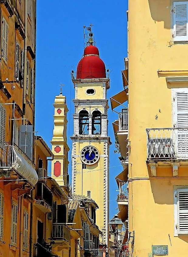 Korfu City Church St. Spiridon Island Corfu puzzle online