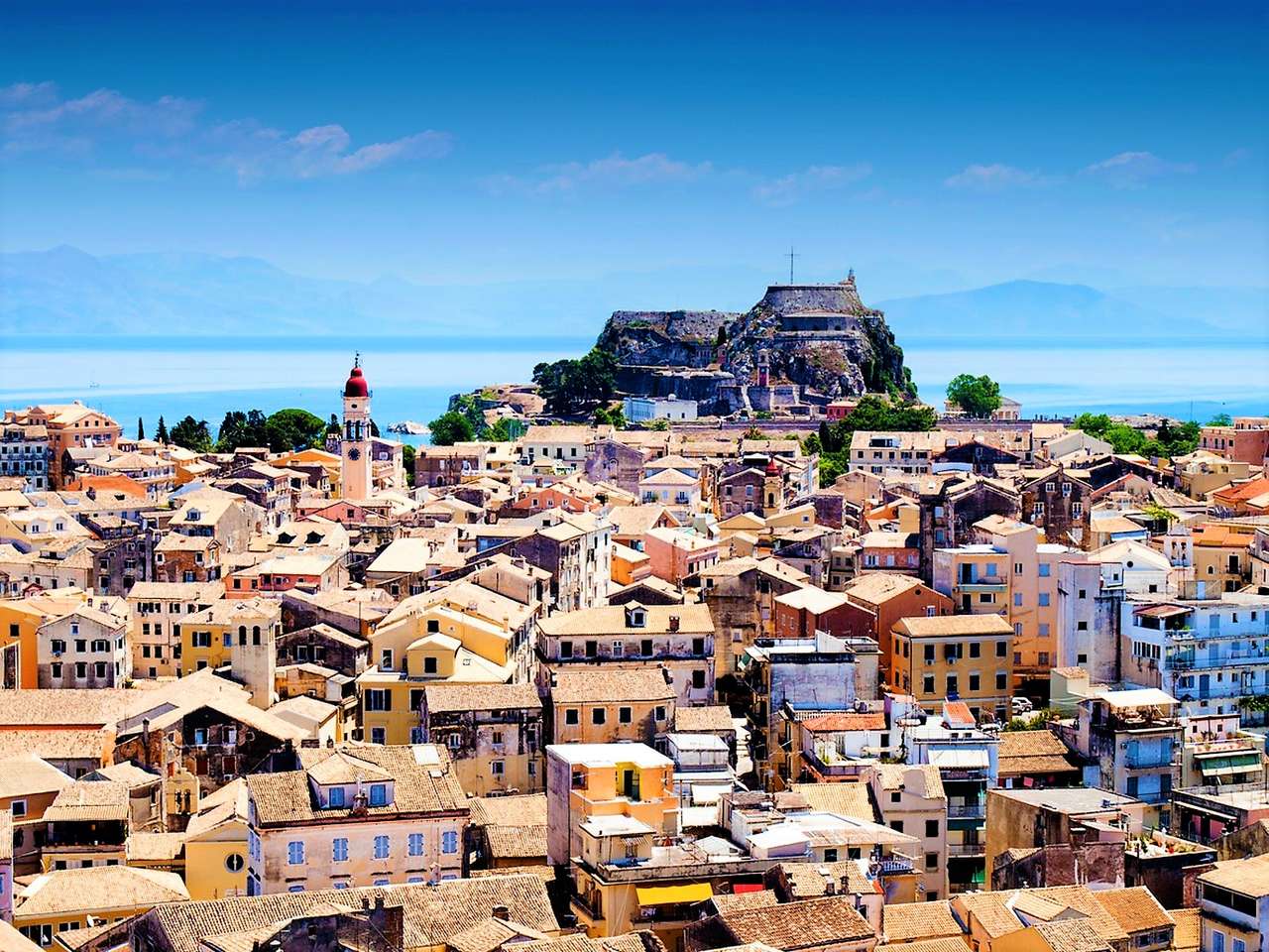 City Corfu Panorama Island Corfu puzzle online