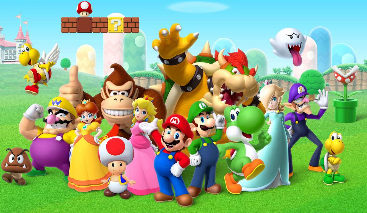 Mario Bros i jego przyjaciele puzzle online