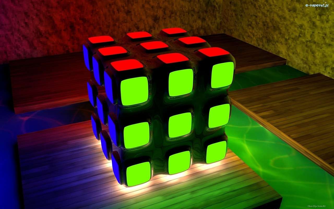 Grafika komputerowa- kostka Rubika puzzle online
