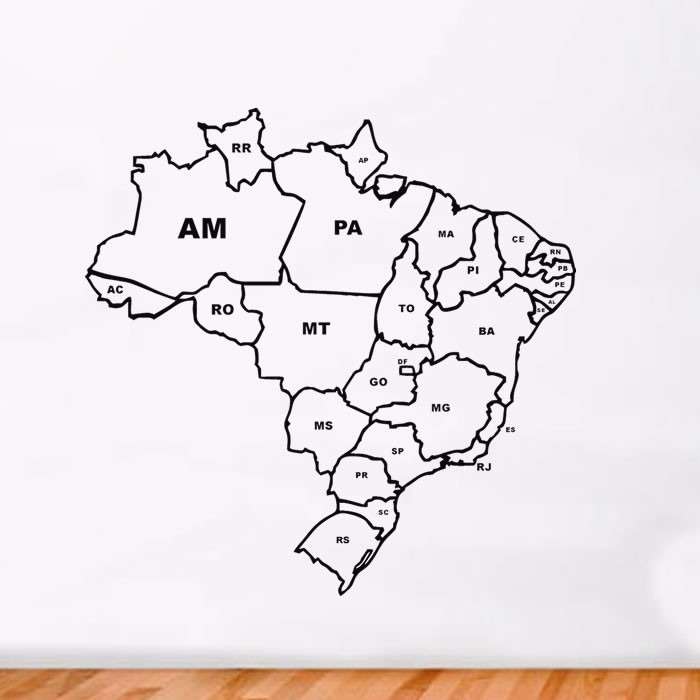 Brazylia mapa puzzle online