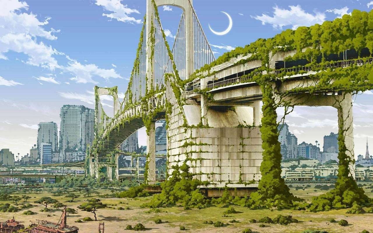 Zrujnowany Most Tokio. puzzle online