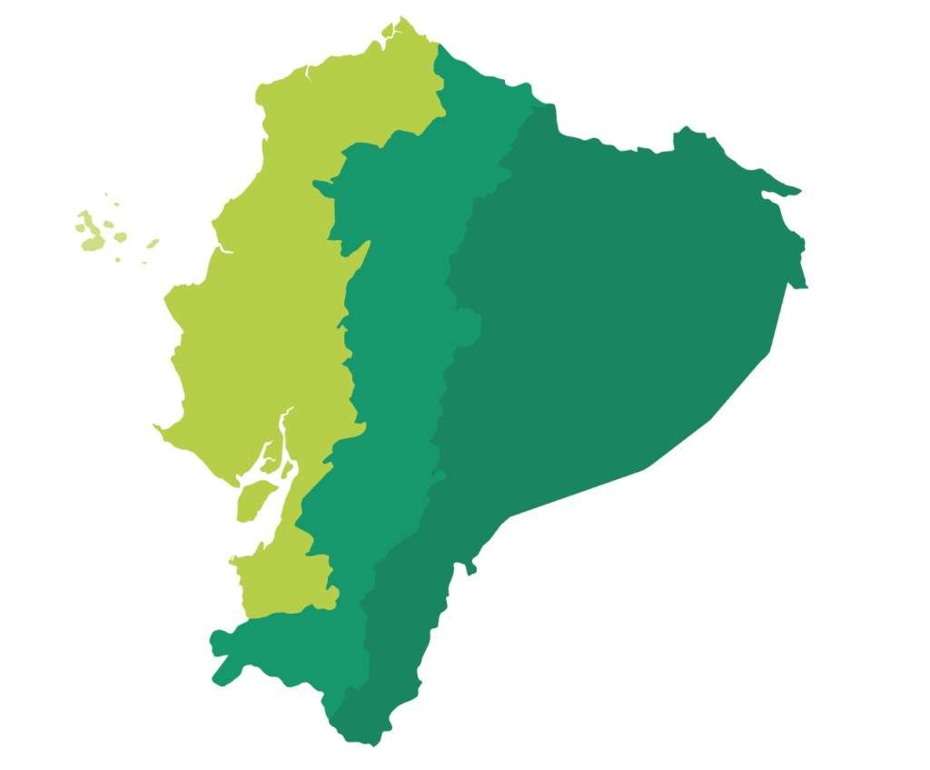 Regiony Ekwadoru. puzzle online