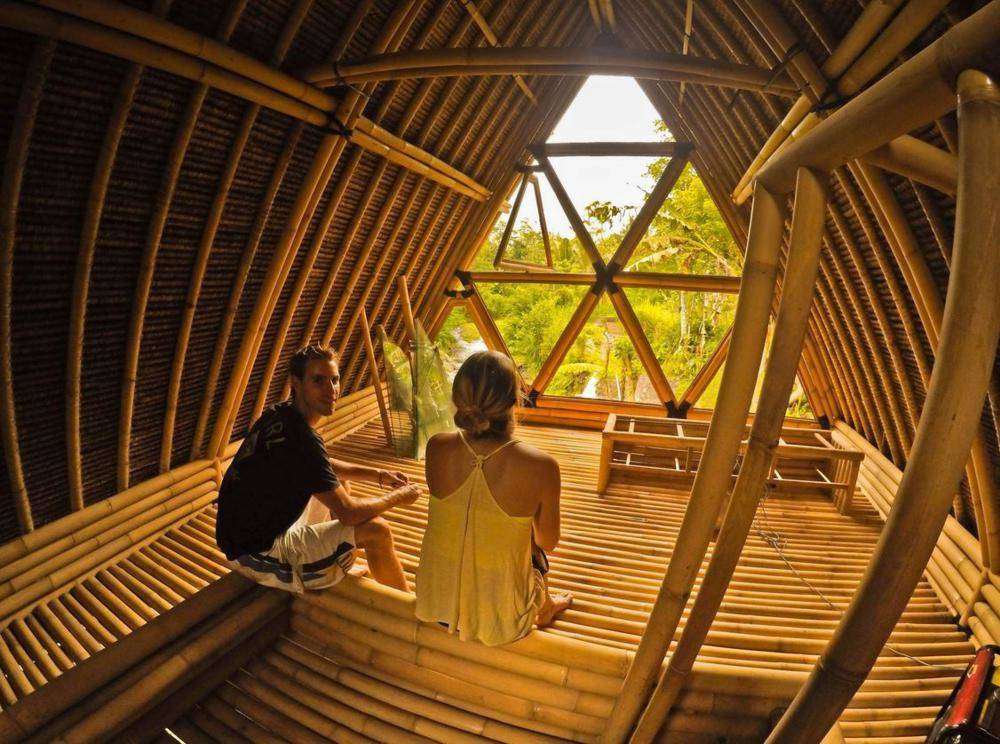 Dom z bambusa w Indonezji puzzle online