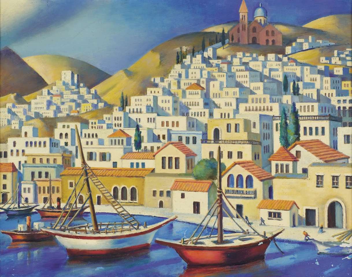 Krajobraz Mahmoud Saïd (1897-1964) puzzle online