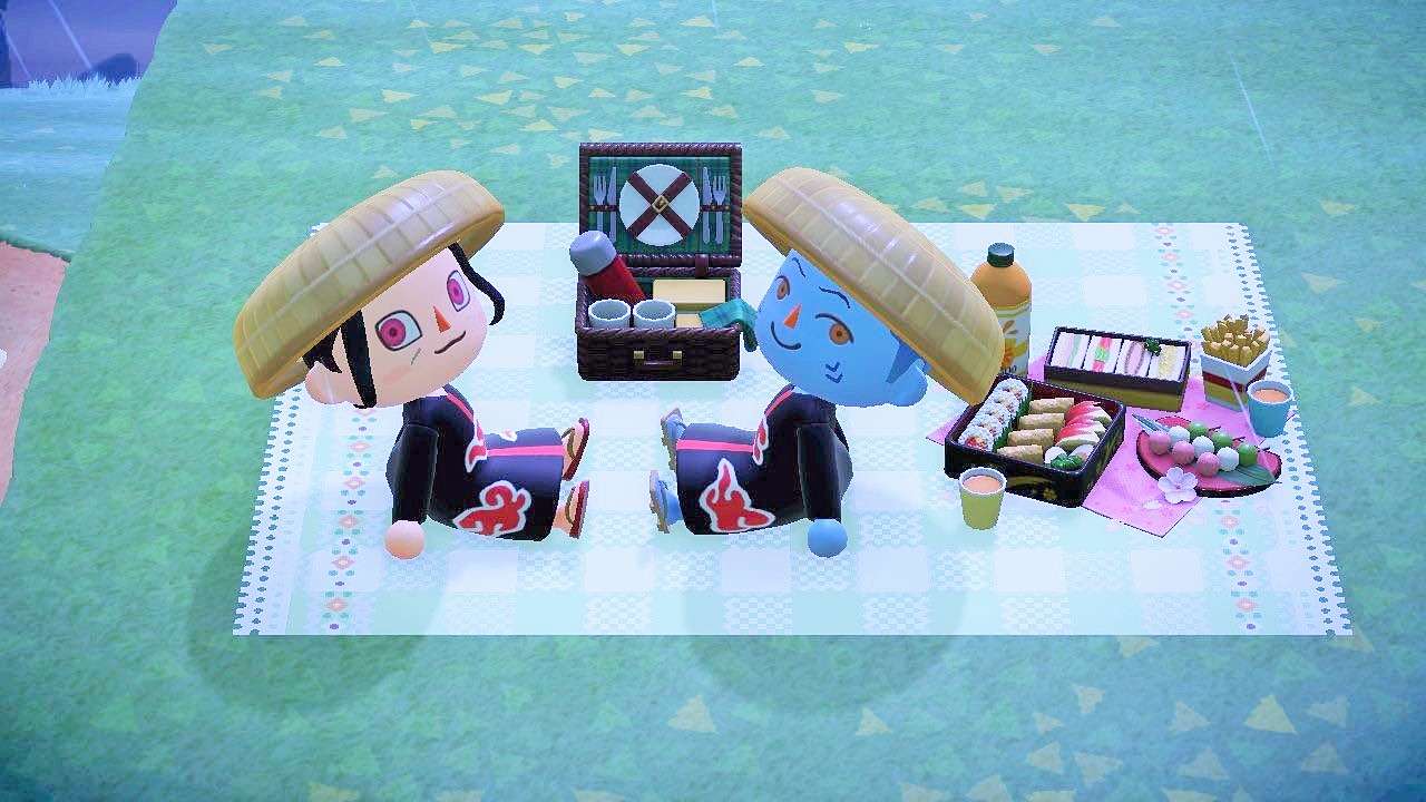 Itachi i kisame mają piknik puzzle online