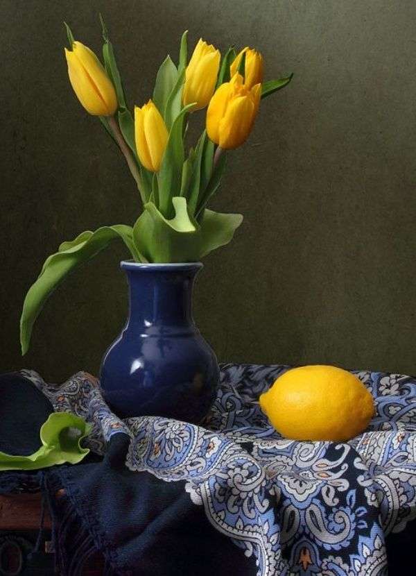Zółte tulipany puzzle online