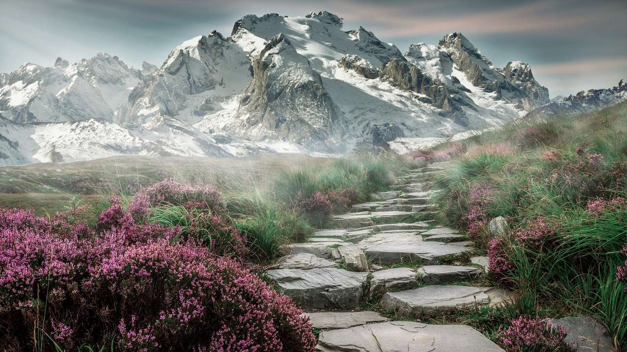 piękne góry puzzle online