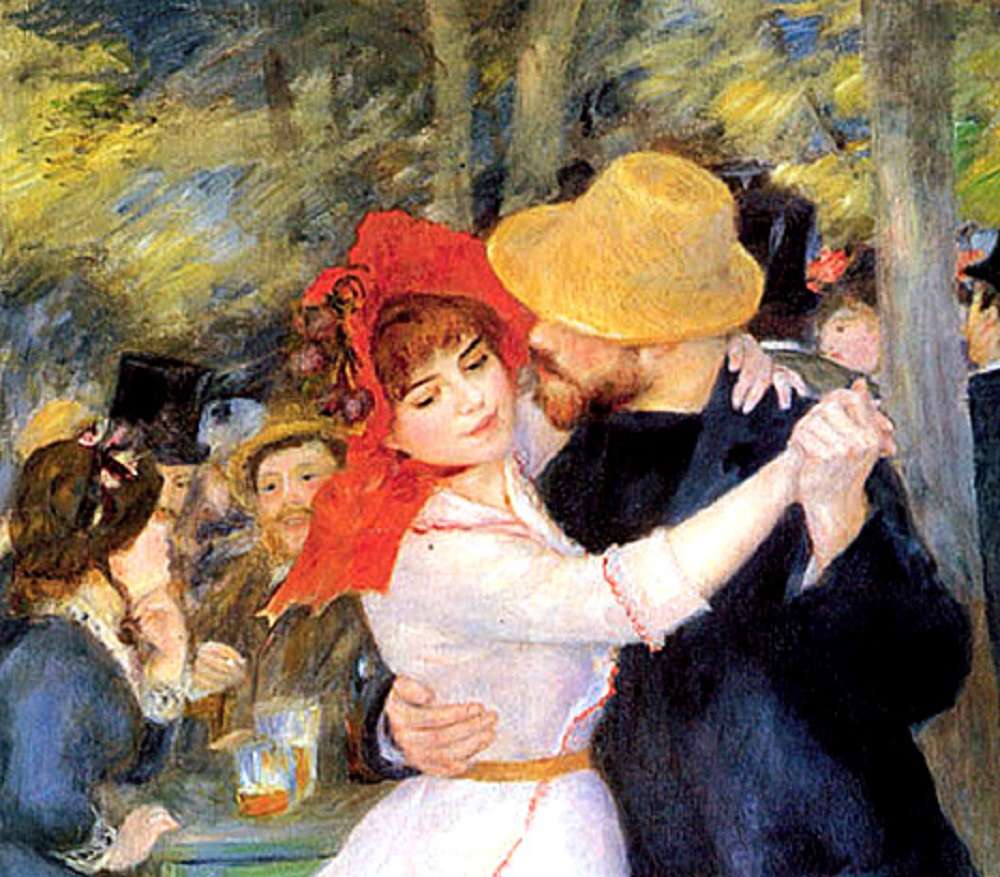 "Dance BouGival" (1882) z Auguste Renoir puzzle online
