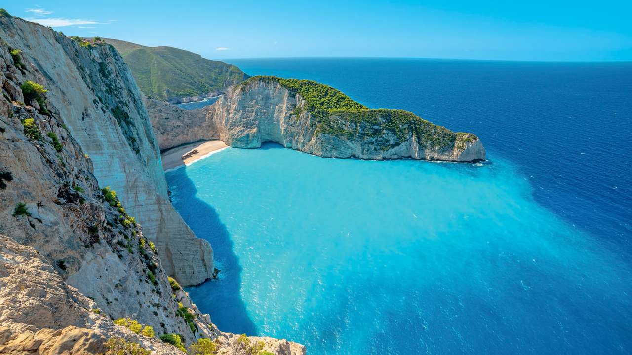 Costa de Zakynthos Ionian Island quebra-cabeça online