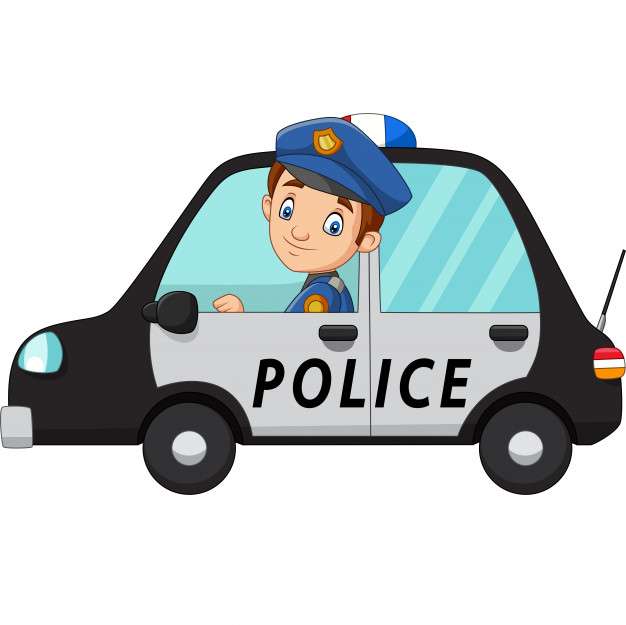 Puzzle samochodowe policyjne. puzzle online