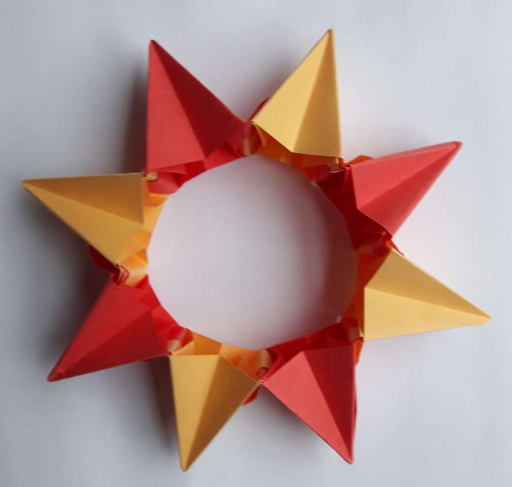 Gwiazda origami magica. puzzle online