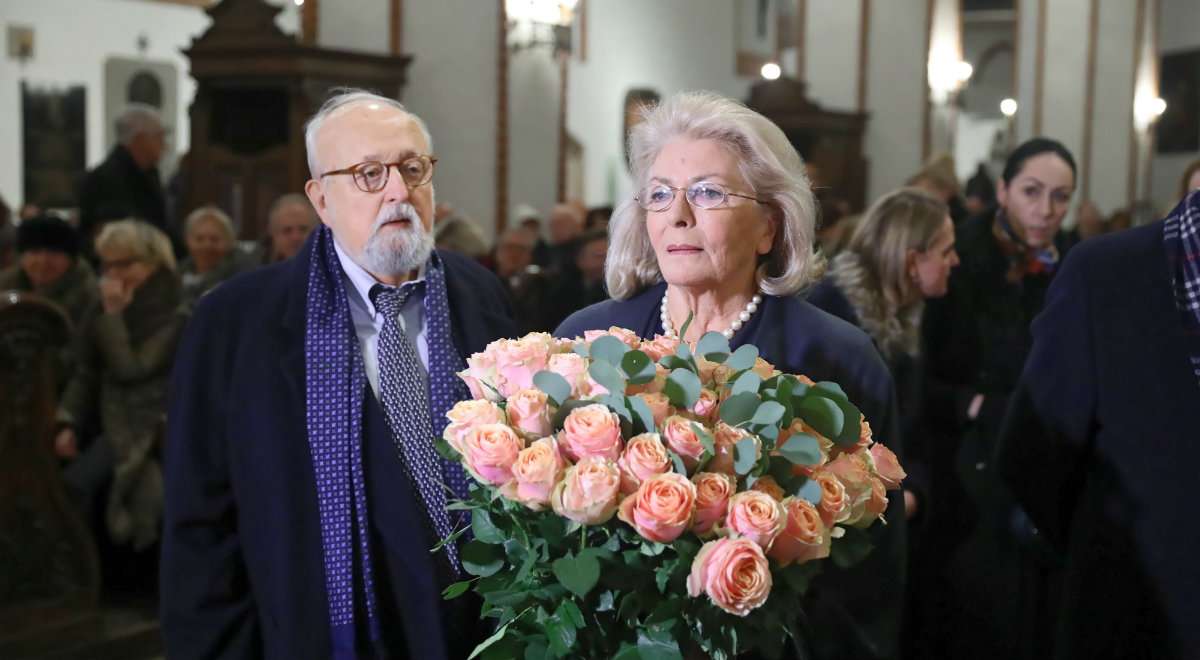 Krzysztof Penderecki z żoną puzzle online
