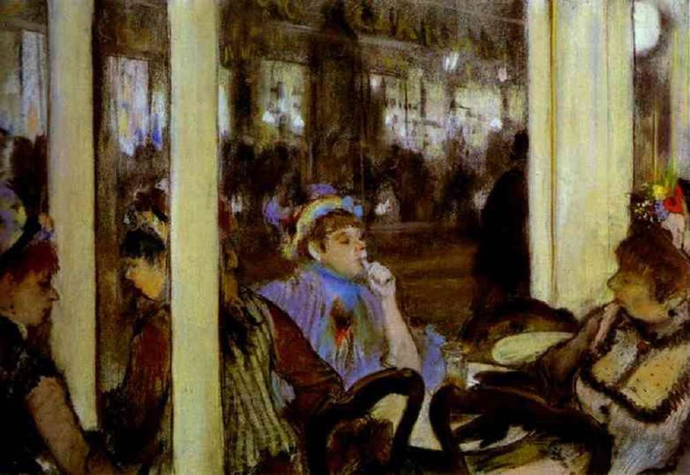 "Taras kawiarni" (1877) Edgar Degas puzzle online