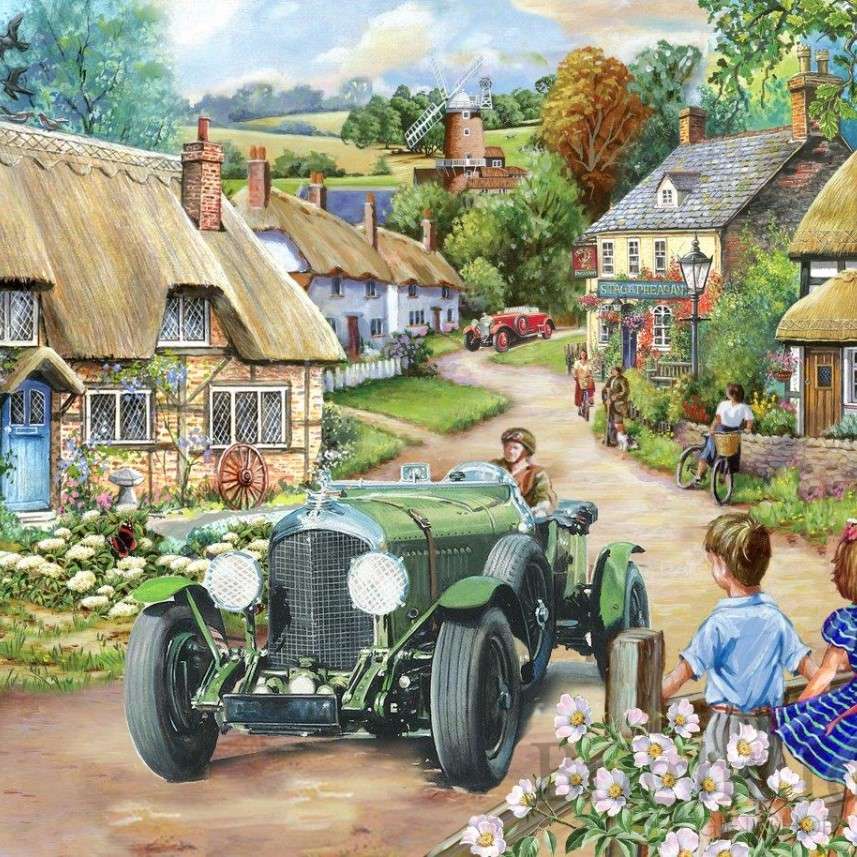 Wieś w dawnej Angli puzzle online