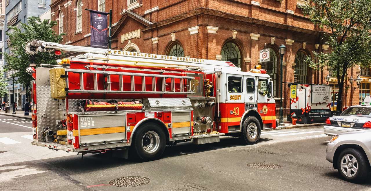 Ciężarówka strażacka - Filadelfia puzzle online