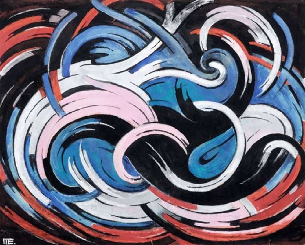 "Abstrakte" z Otto Mueller puzzle online