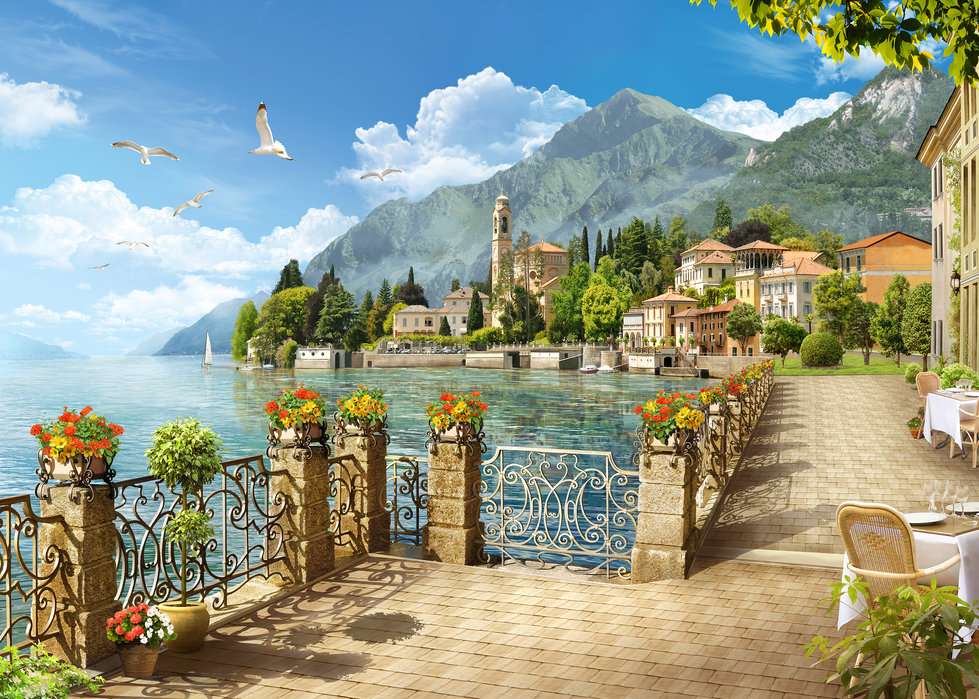 Jezioro w północnych Włoszech puzzle online