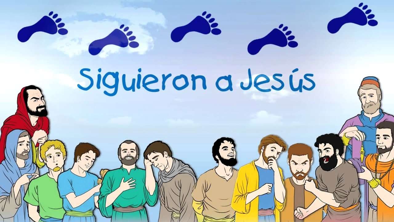 Apostołowie śledzili Jezusa puzzle online