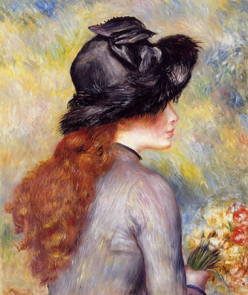 "Młoda kobieta ..." Auguste Renoir puzzle online