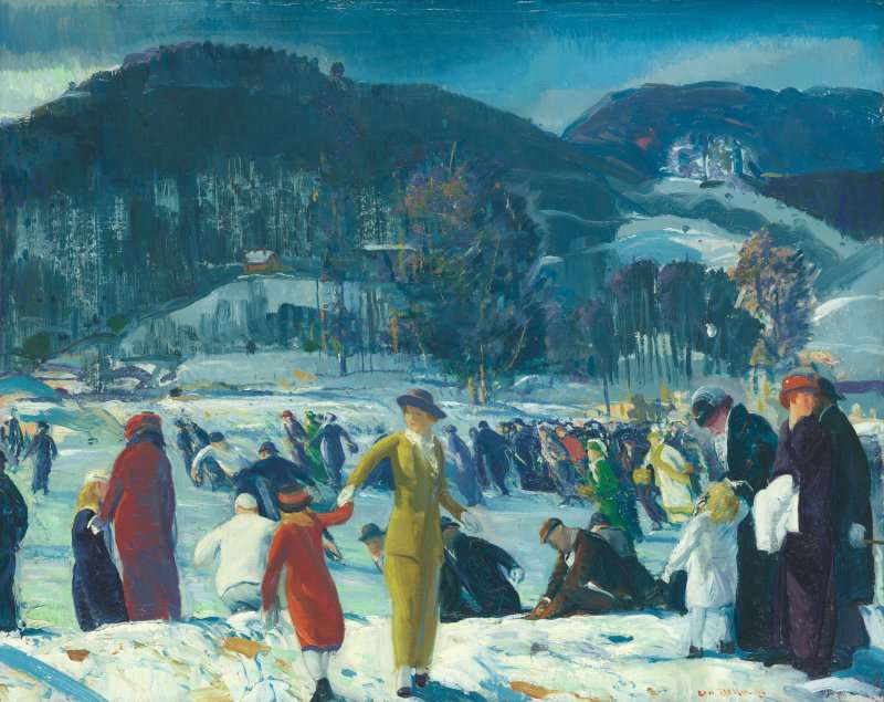 "Miłość zimy" (1914) George Bellows puzzle online