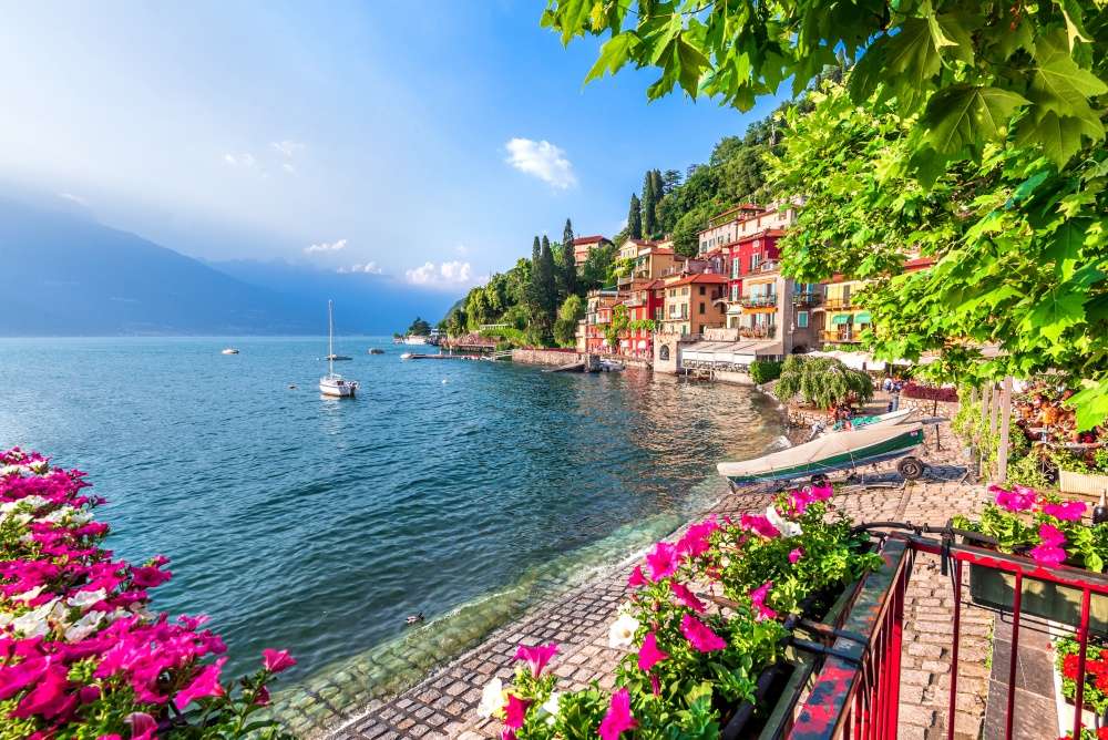 Jezioro Como i wybrzeże puzzle online