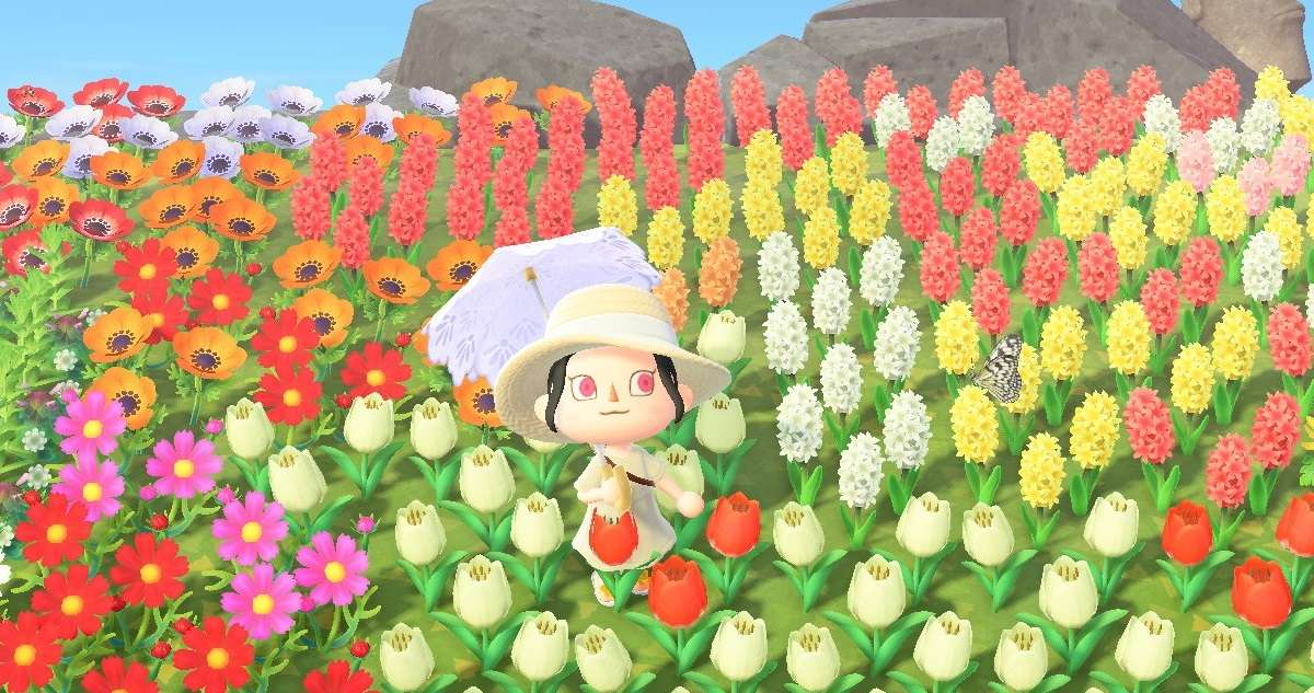 Itachi w polu kwiatów puzzle online