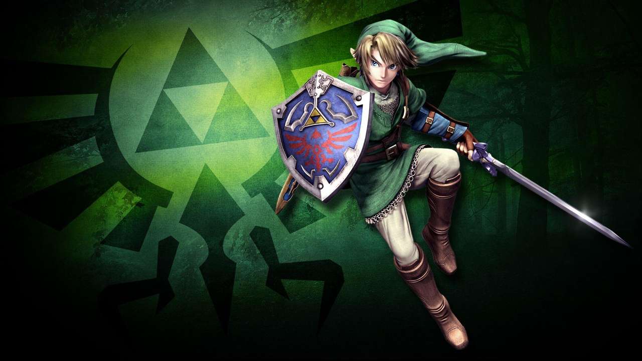 Enlace de la leyenda de Zelda. rompecabezas
