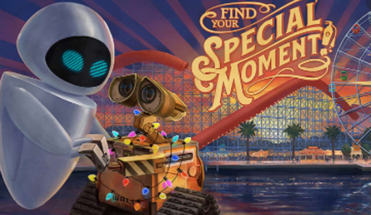 Pixar Pier - Wall-E i Eve puzzle online