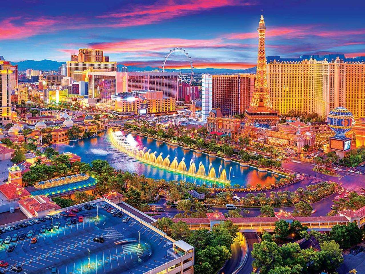 Las Vegas wieczorem puzzle online