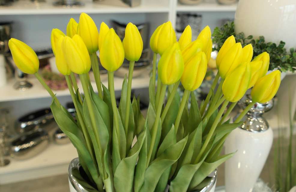 Żółte tulipany puzzle online