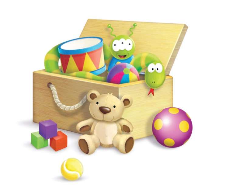 01 - pudełko na zabawki puzzle online