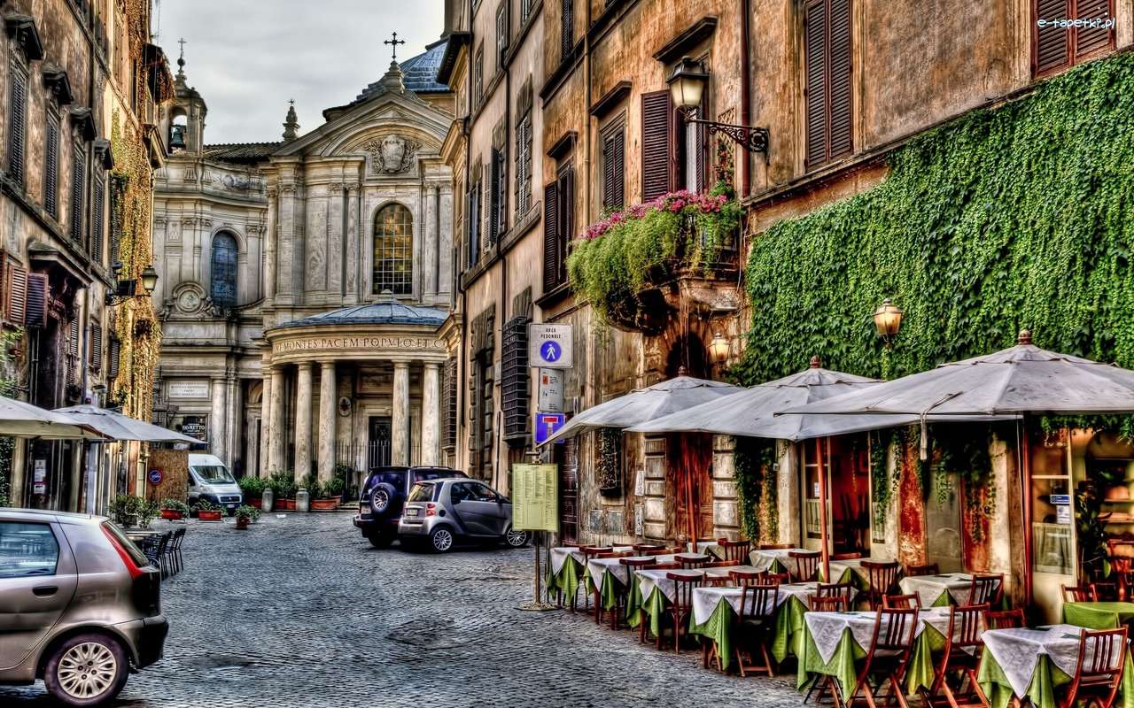Stara uliczka w Rzymie puzzle online
