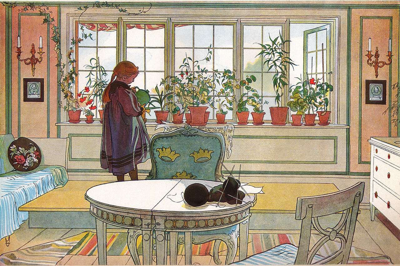 "La fenêtre fleurie" Carl Larsson puzzle
