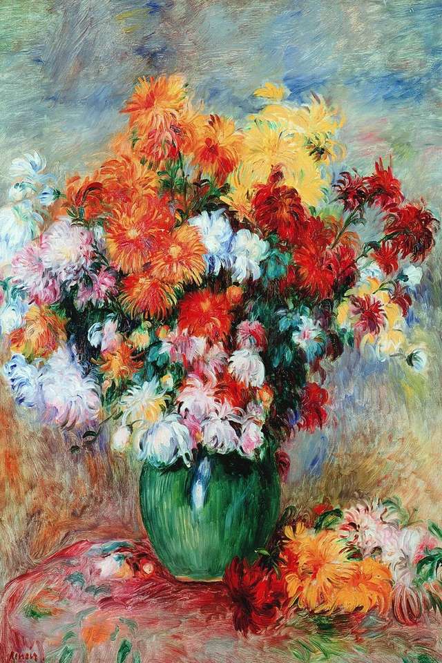 "Bukiet chryzantemów" Auguste Renoir puzzle online