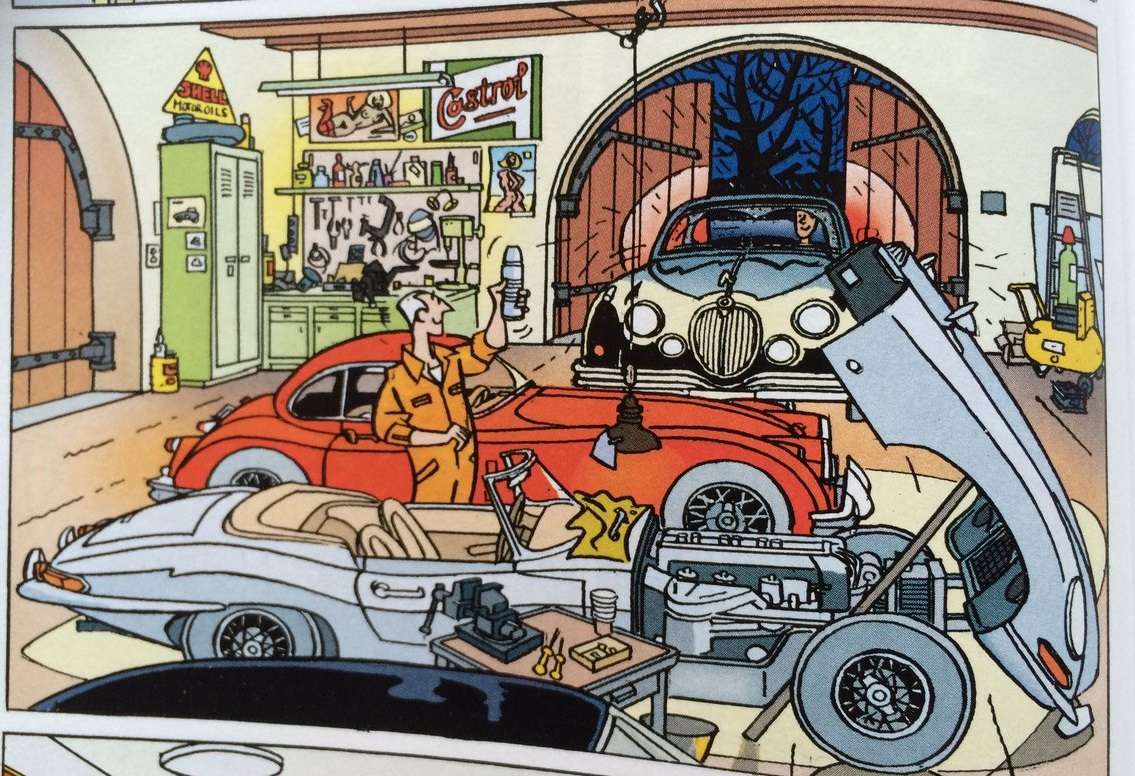 Car Mechanic Cartoon - Puzzle Factory