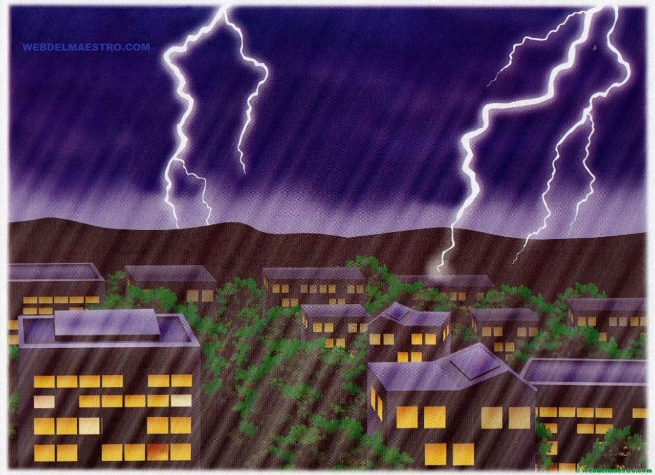 Zjawiska meteorologiczne: burza elektryczna puzzle online