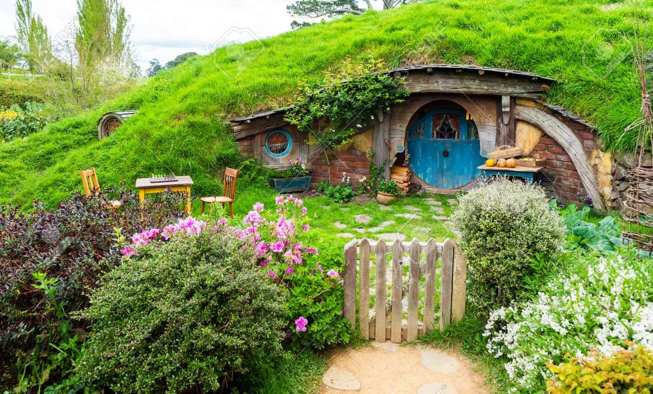 O cabană fabuloasă - un hobbit în Noua Zeelandă puzzle